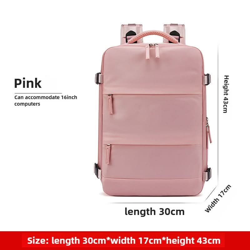 Women's Casual Outdoor Shoulder Bag Simple Travel Luggage Bag Dry and Wet Separate Backpacks