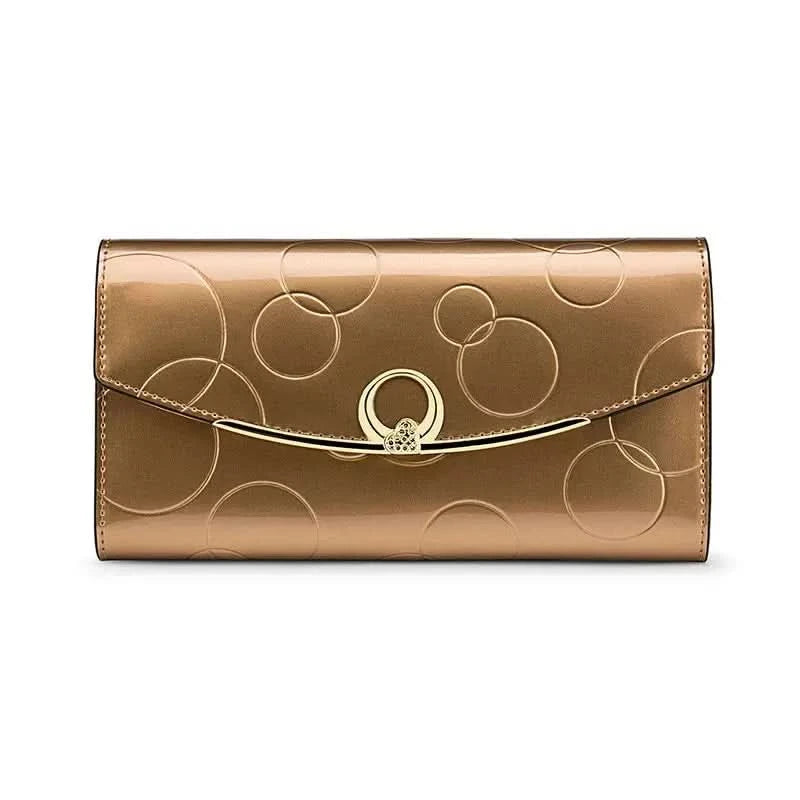 Anti-theft Swipe Bag, Multi-functional Wallet, Leather Long Clip Clutch Bag