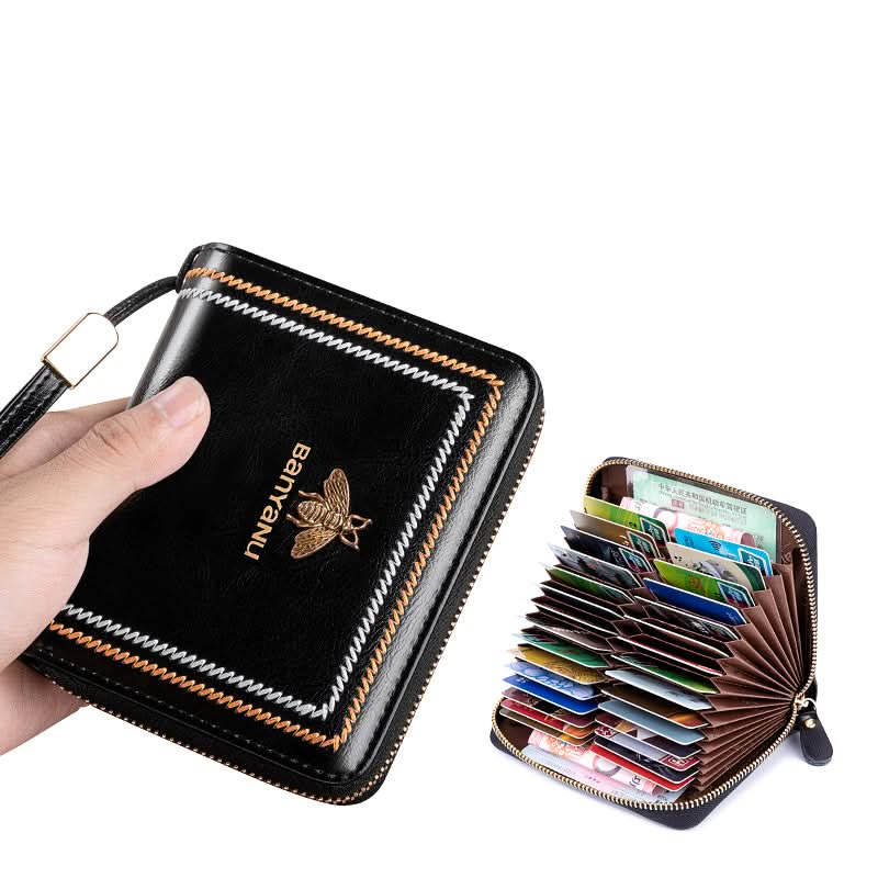 Genuine leather small card case. high-grade multi-card ID bag. small and exquisite!