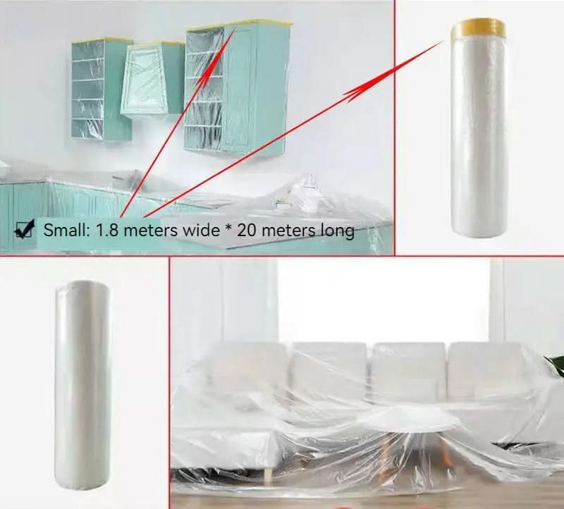 【Multi-functional environmental protection dustproof film】Easy to renovate and clean. travel home without dust!