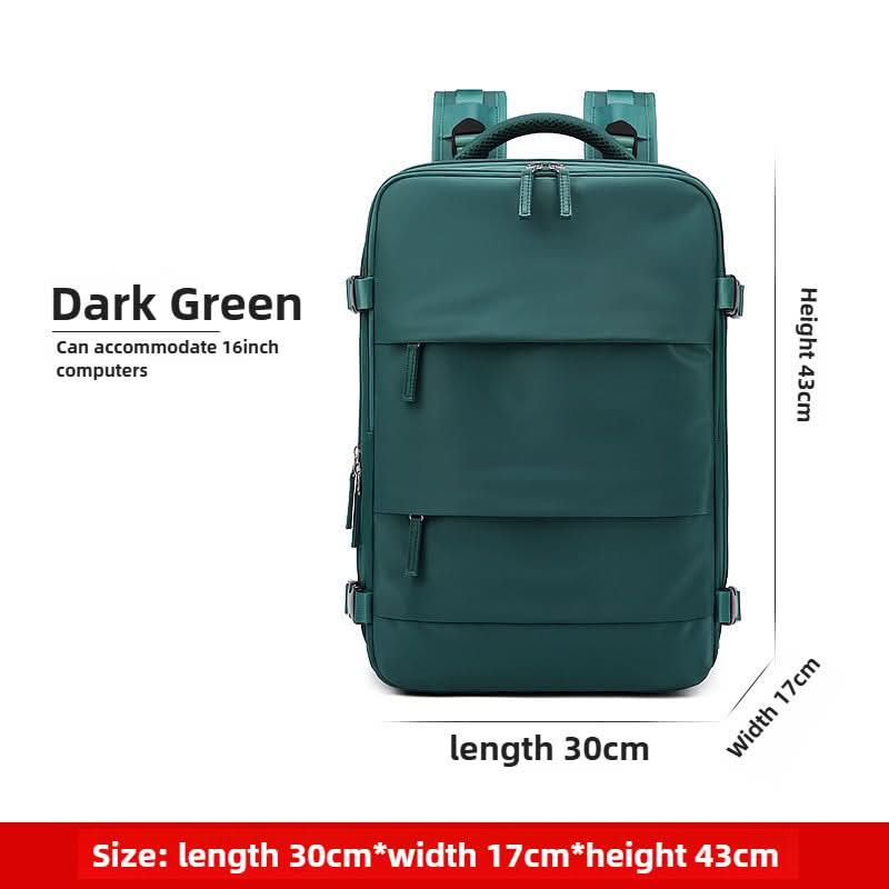 Women's Casual Outdoor Shoulder Bag Simple Travel Luggage Bag Dry and Wet Separate Backpacks
