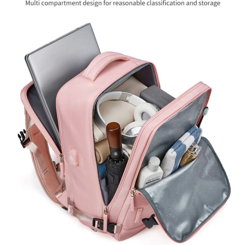 Women's Casual Outdoor Shoulder Bag Simple Travel Luggage Bag Dry and Wet Separate Backpacks