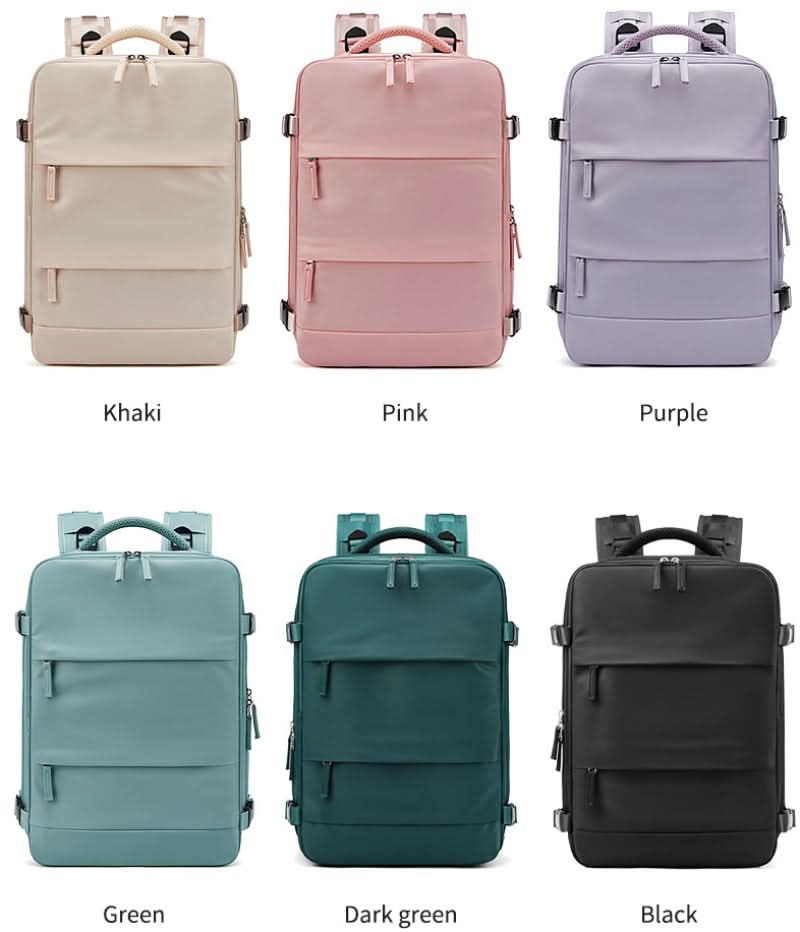 Women's Casual Outdoor Shoulder Bag Simple Travel Luggage Bag Dry and Wet Separate Backpacks