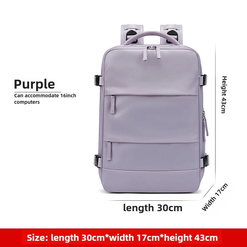 Women's Casual Outdoor Shoulder Bag Simple Travel Luggage Bag Dry and Wet Separate Backpacks