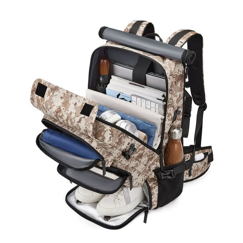 Men's shoulder bag multifunctional camouflage mountaineering bag waterproof outdoor travel sports backpacks