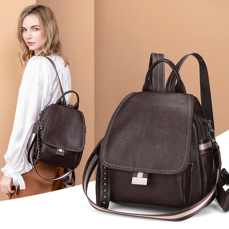 Fashion ladies shoulder bag. large capacity soft leather anti-theft travel bag!