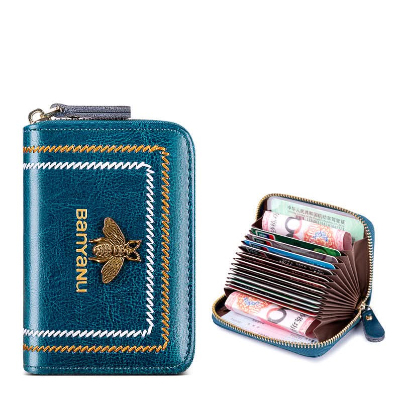 Genuine leather small card case. high-grade multi-card ID bag. small and exquisite!