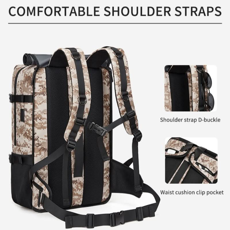 Men's shoulder bag multifunctional camouflage mountaineering bag waterproof outdoor travel sports backpacks