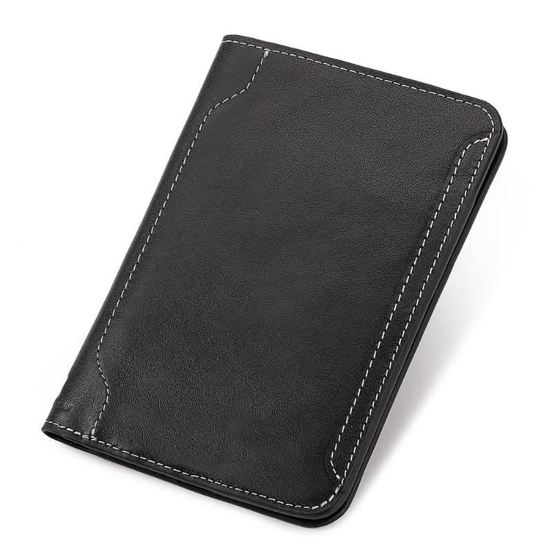 Cowhide passport case premium leather document organizer travel passport holster