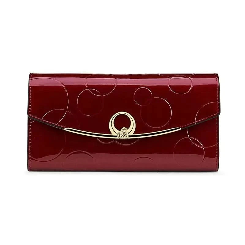 Anti-theft Swipe Bag, Multi-functional Wallet, Leather Long Clip Clutch Bag