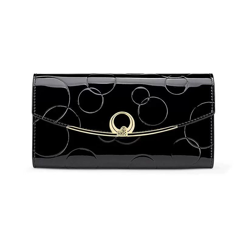 Elegant Long Leather Wallet for Women