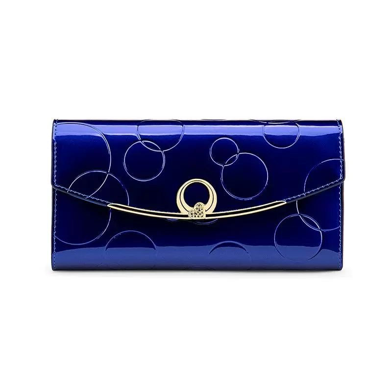 Elegant Long Leather Wallet for Women