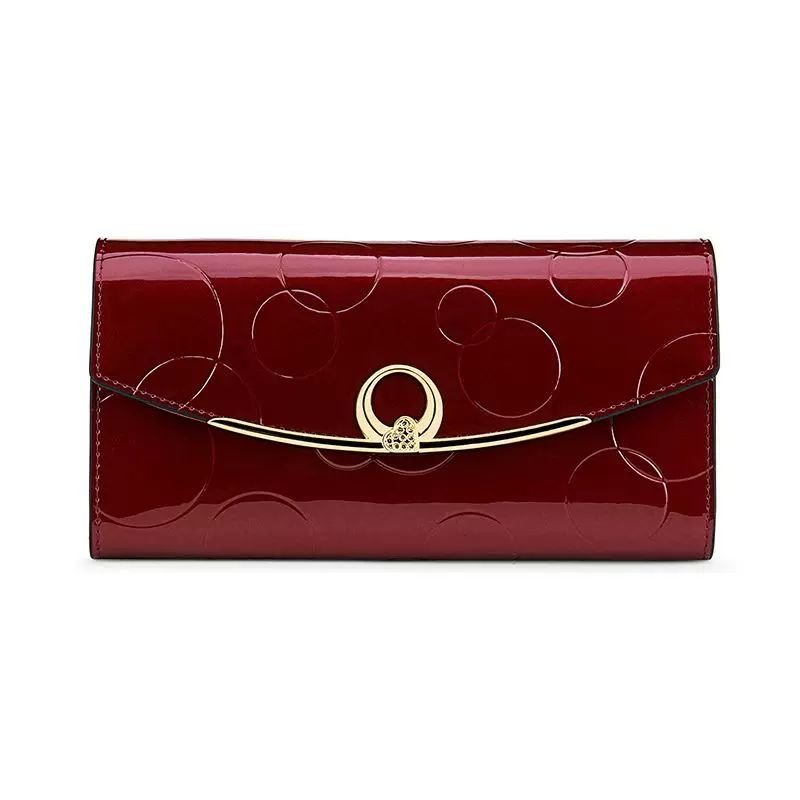 Elegant Long Leather Wallet for Women