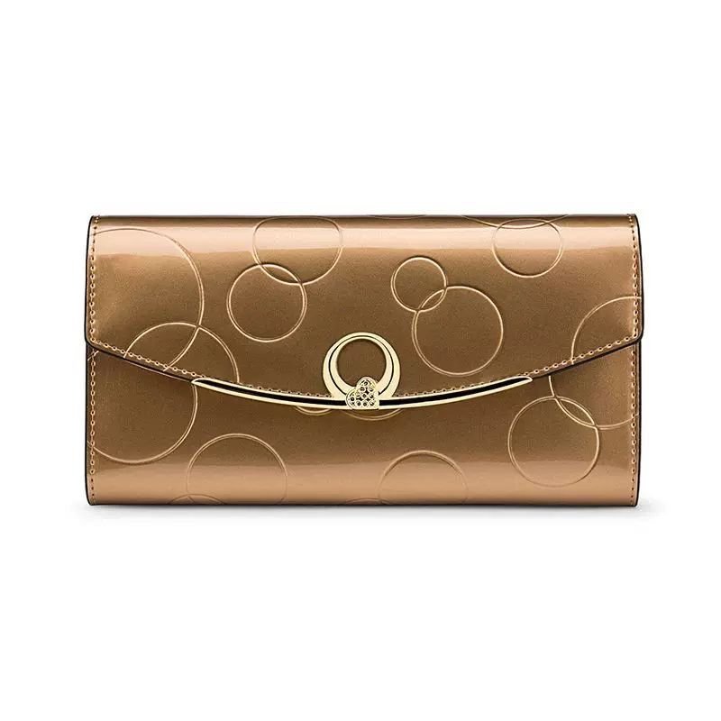 Elegant Long Leather Wallet for Women