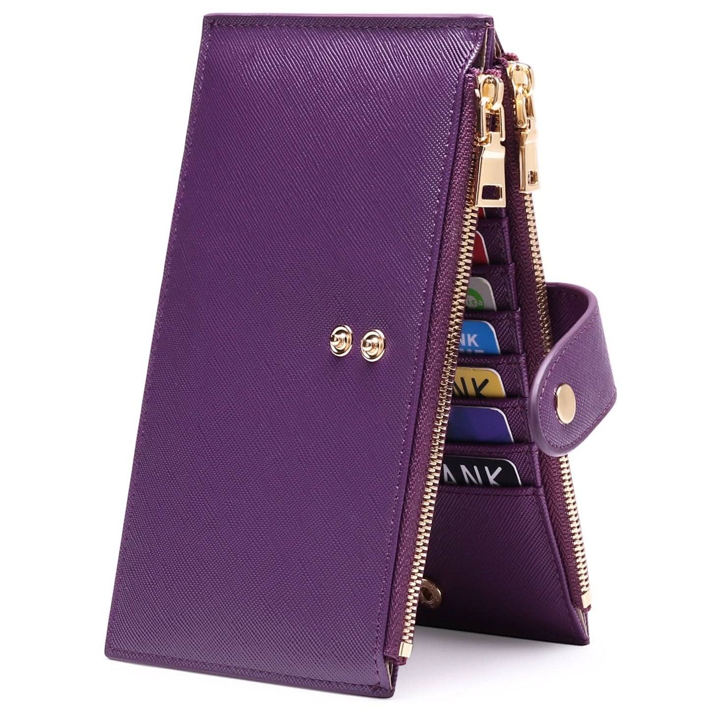 Women's Large Capacity Card Case Multi Card Position Zipper Phone Bag Multifunctional Long Wallet
