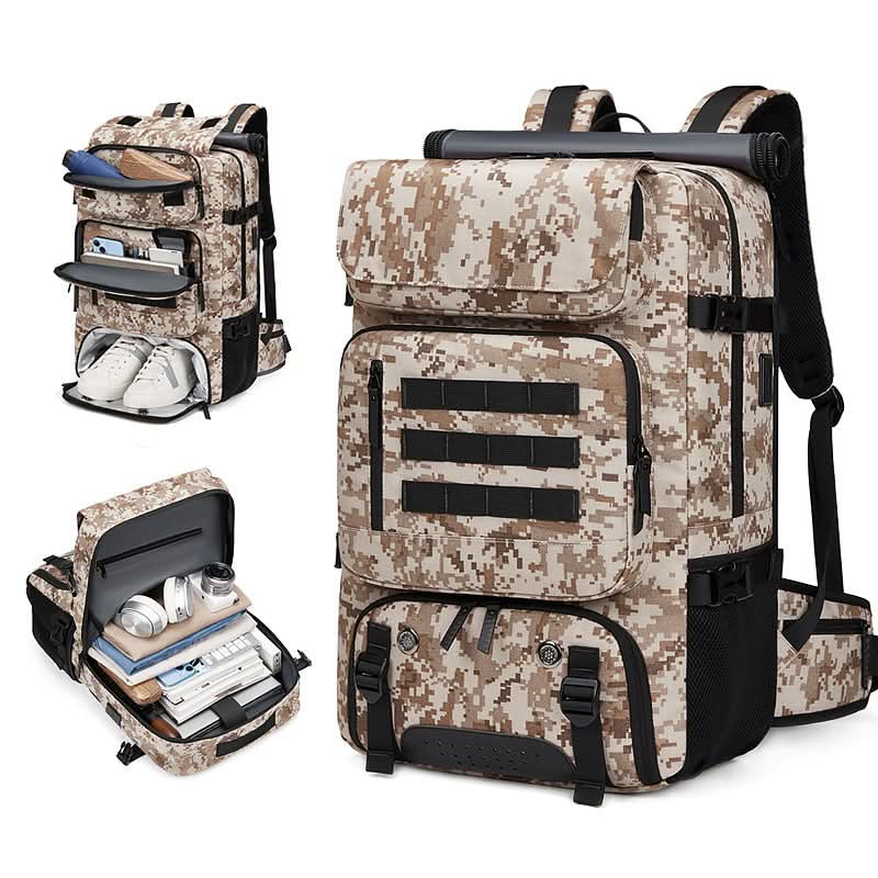 Men's shoulder bag multifunctional camouflage mountaineering bag waterproof outdoor travel sports backpacks