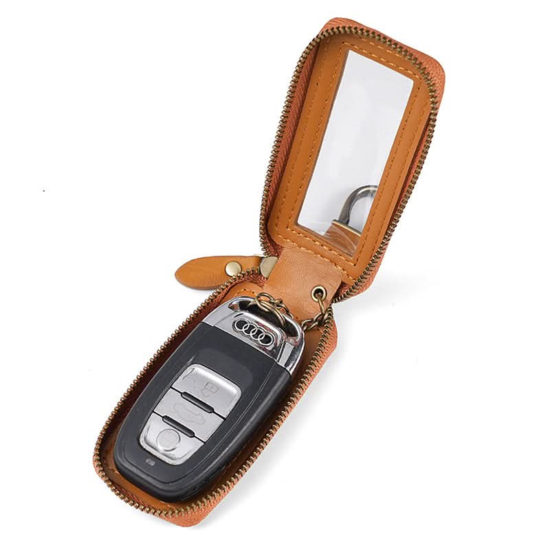 Genuine Leather Key Bag for Men Vintage Car Key Protector Single Double Layer Key Holder