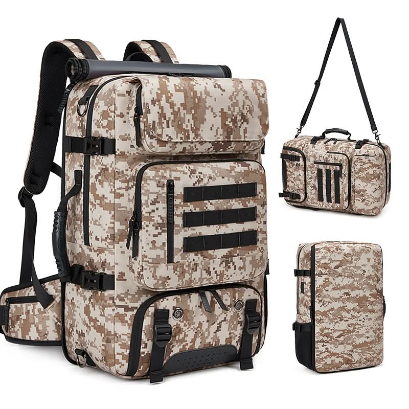 Men's shoulder bag multifunctional camouflage mountaineering bag waterproof outdoor travel sports backpacks