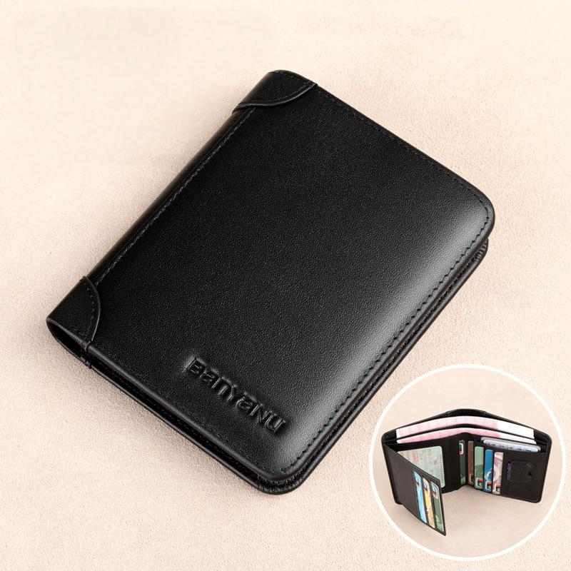 Slim RFID Leather Wallet for Men