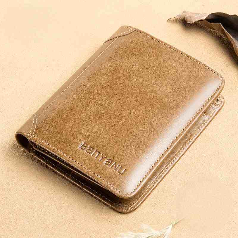 Slim RFID Leather Wallet for Men