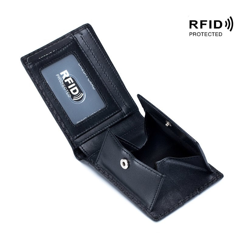 Men’s RFID Carbon Fiber Slim Wallet