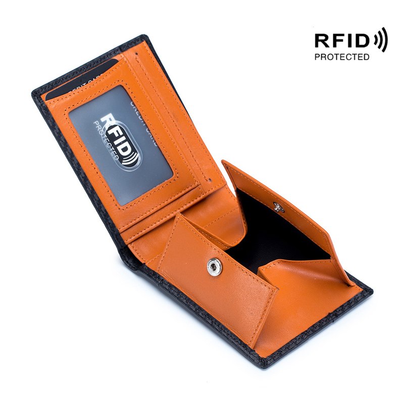 Men’s RFID Carbon Fiber Slim Wallet