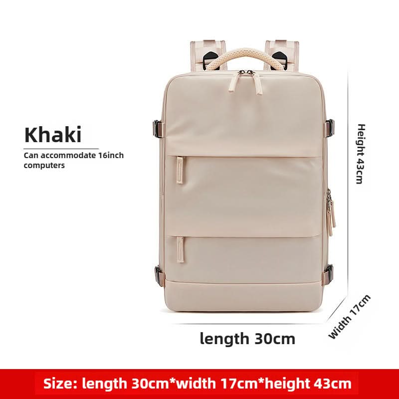 Women's Casual Outdoor Shoulder Bag Simple Travel Luggage Bag Dry and Wet Separate Backpacks