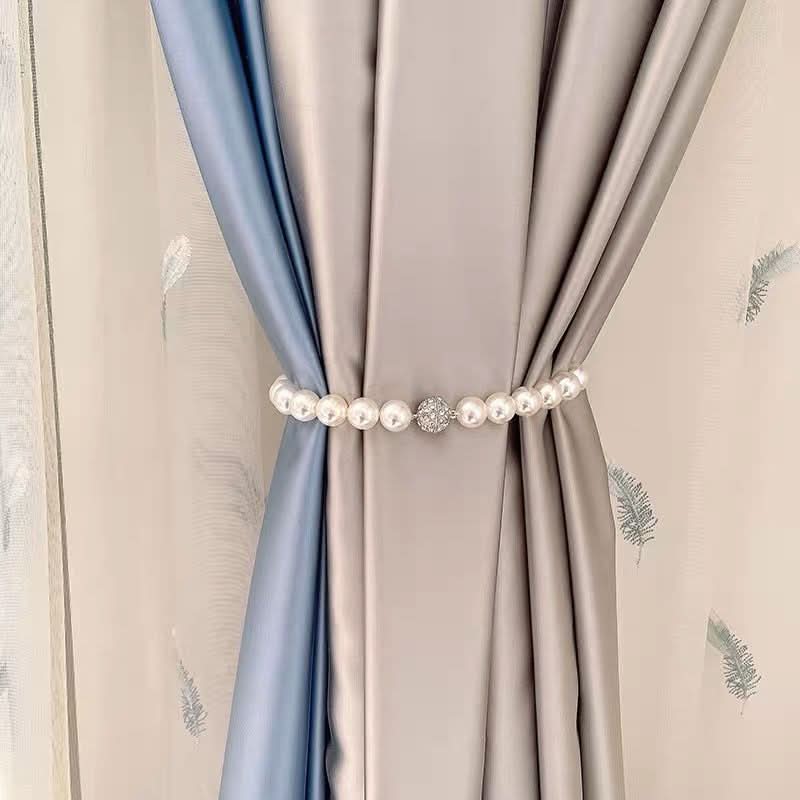 Pearl curtain magnetic clasps. light luxury high end valance closure clips!