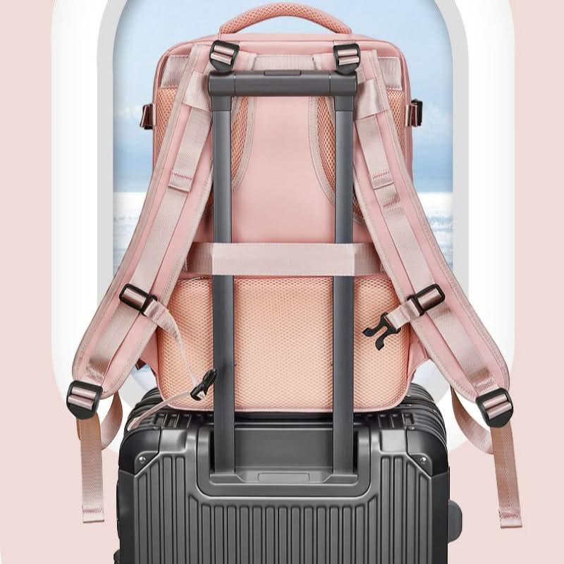 Women's Casual Outdoor Shoulder Bag Simple Travel Luggage Bag Dry and Wet Separate Backpacks