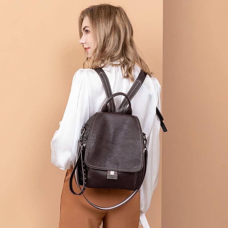 Fashion ladies shoulder bag. large capacity soft leather anti-theft travel bag!