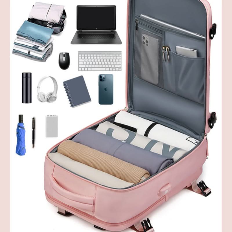 Women's Casual Outdoor Shoulder Bag Simple Travel Luggage Bag Dry and Wet Separate Backpacks