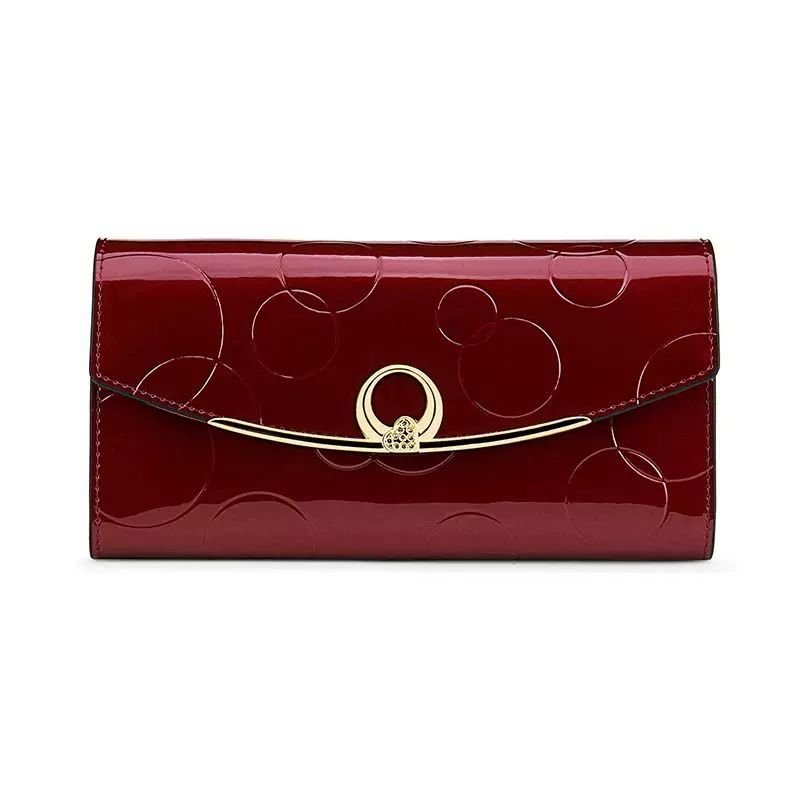 Elegant Long Leather Wallet for Women - DOROCHEY
