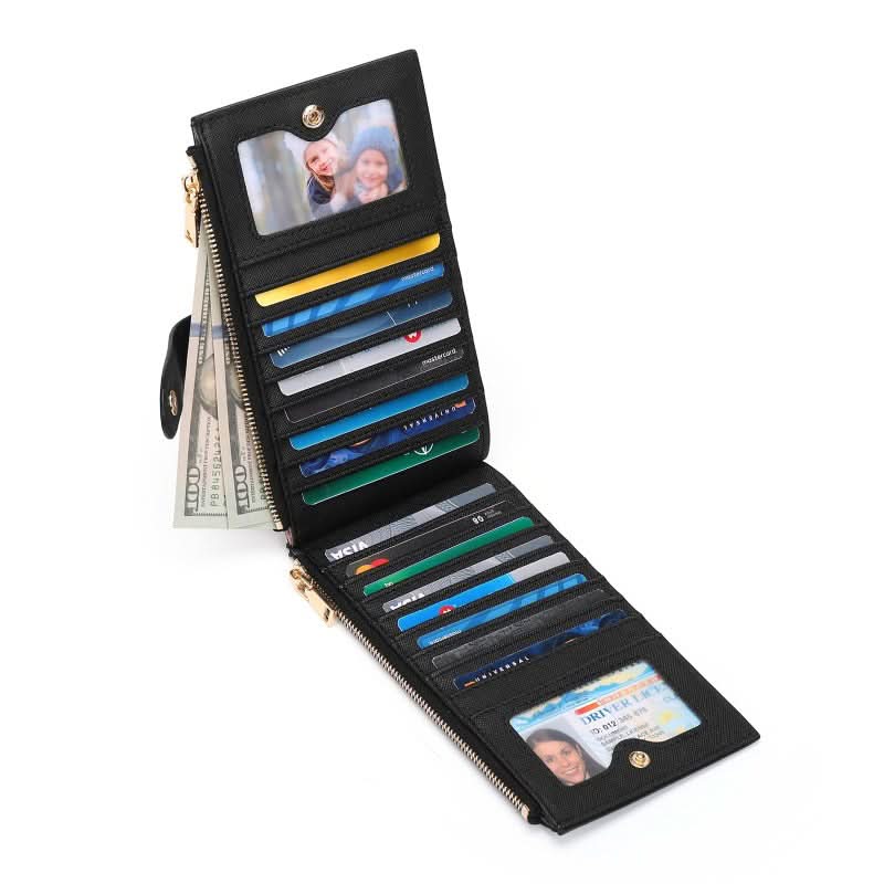 Women's Large Capacity Card Case Multi Card Position Zipper Phone Bag Multifunctional Long Wallet
