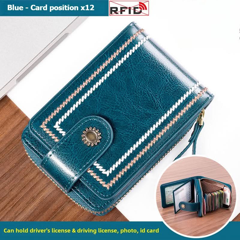 Women's Leather Driver's License Holder Multi-card ID Card Holder Bank Card Holder