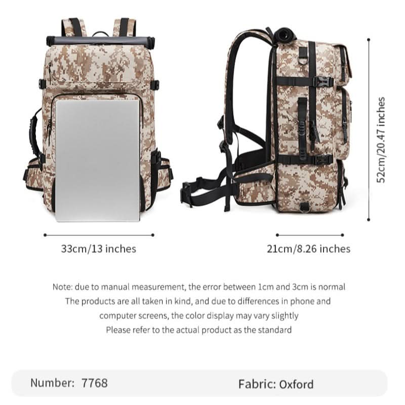 Men's shoulder bag multifunctional camouflage mountaineering bag waterproof outdoor travel sports backpacks