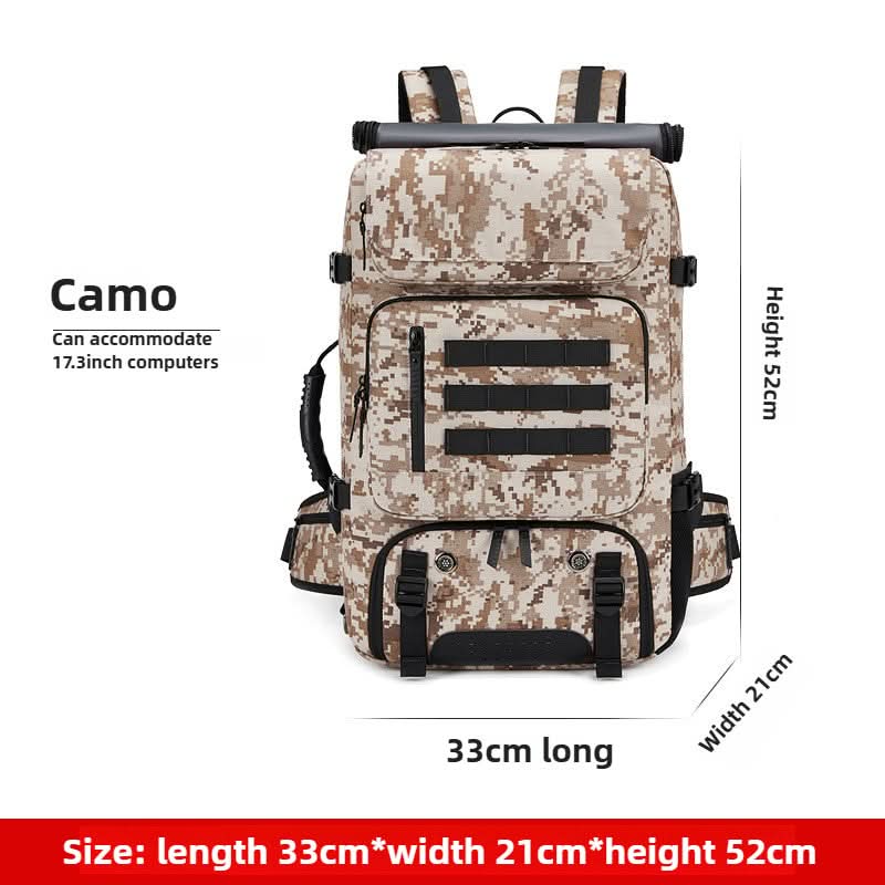 Men's shoulder bag multifunctional camouflage mountaineering bag waterproof outdoor travel sports backpacks