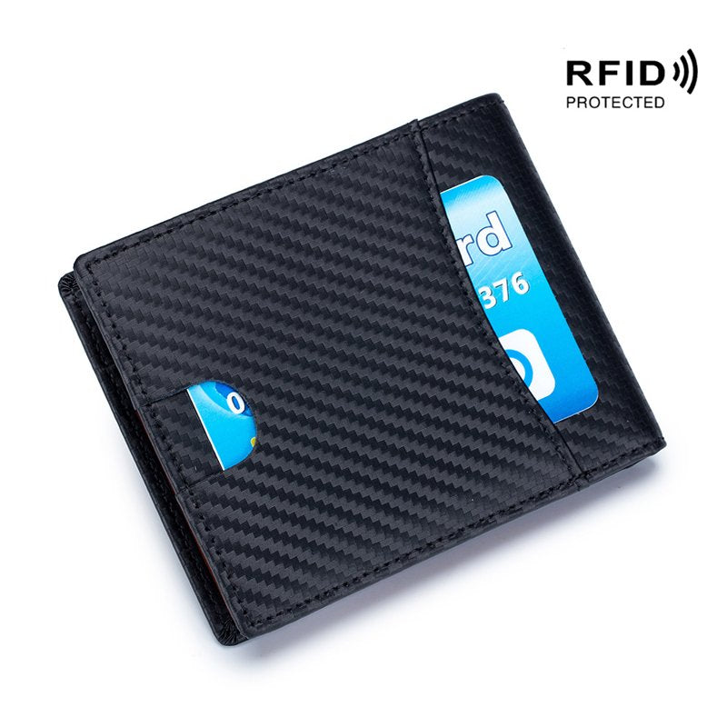Men’s RFID Carbon Fiber Slim Wallet