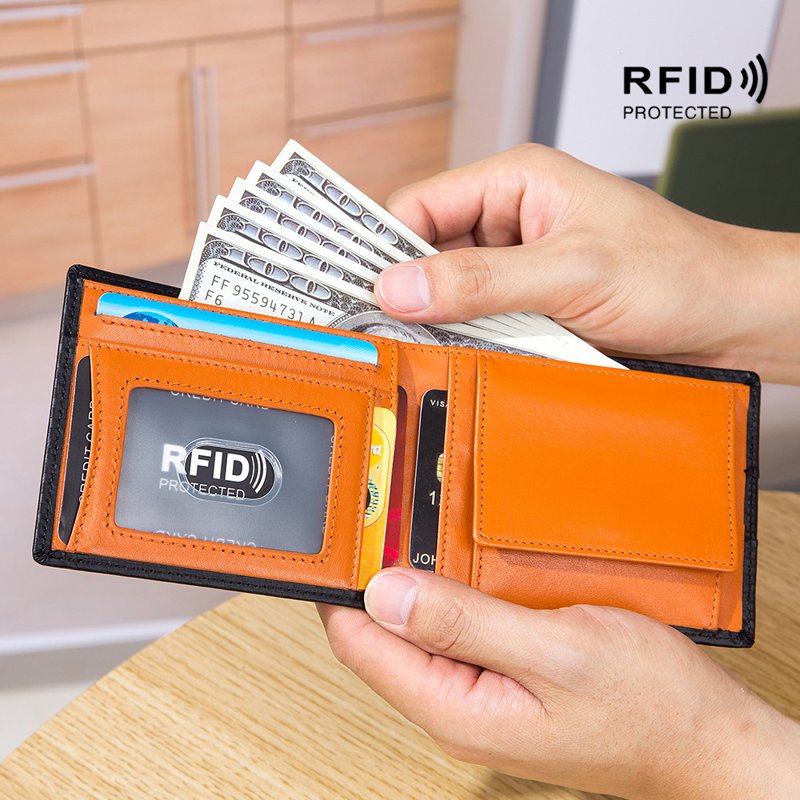 Men’s RFID Carbon Fiber Slim Wallet