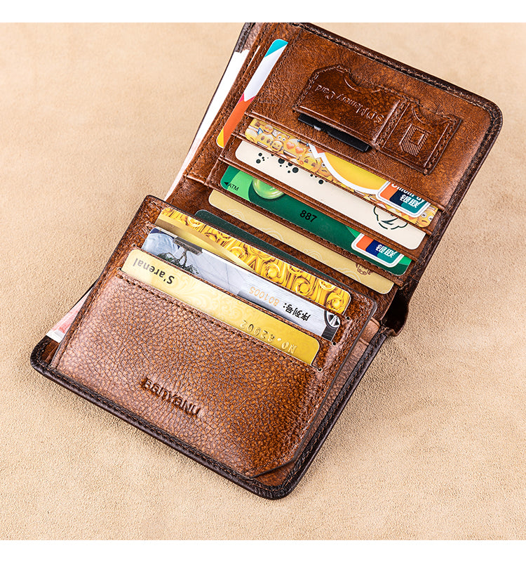Men’s Slim RFID Clip Wallet