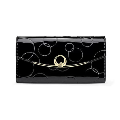 Elegant Long Leather Wallet for Women