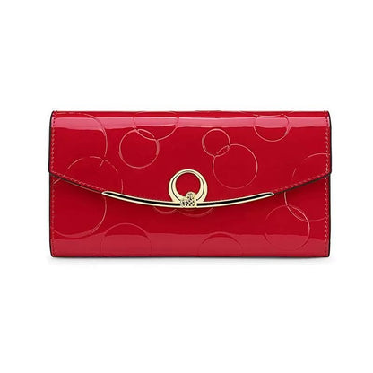 Elegant Long Leather Wallet for Women