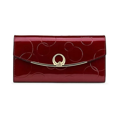 Elegant Long Leather Wallet for Women