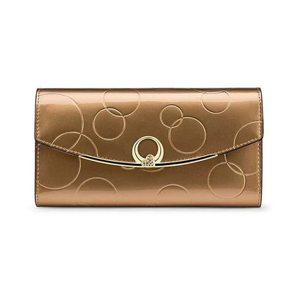 Elegant Long Leather Wallet for Women