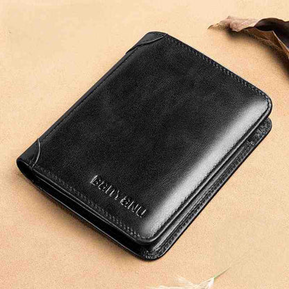 Slim RFID Leather Wallet for Men