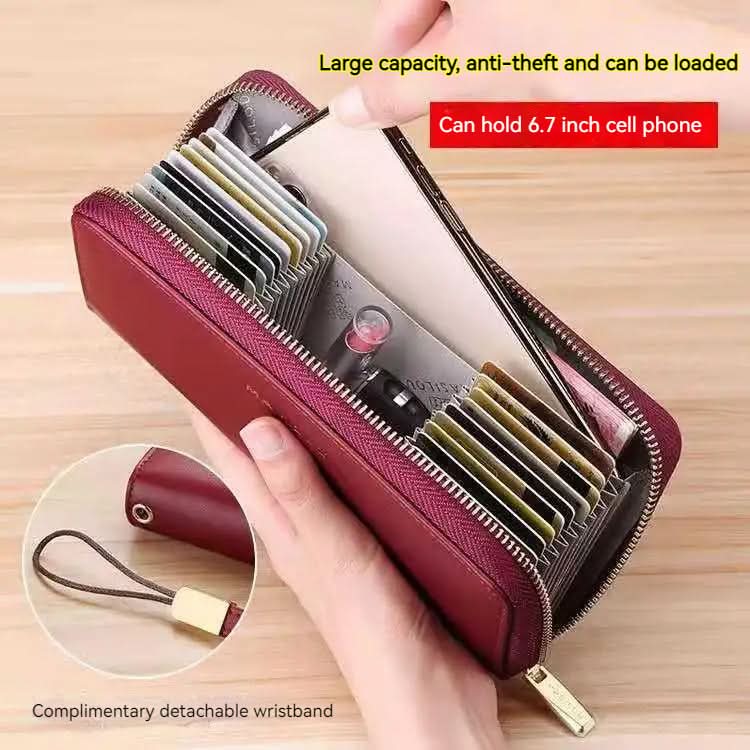 [Anti - theft Card Swipe Bag] Unisex anti - theft card swipe wallet with multiple card slots - DOROCHEY