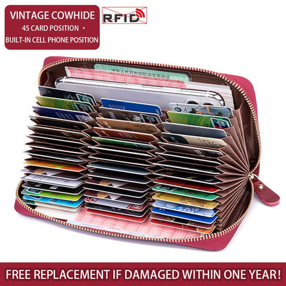 Genuine leather small card case. high-grade multi-card ID bag. small and exquisite!