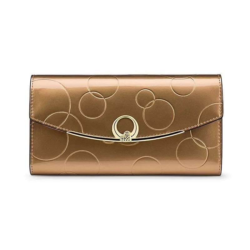 Elegant Long Leather Wallet for Women - DOROCHEY
