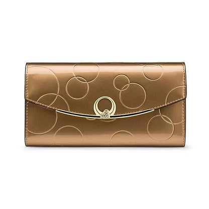 Elegant Long Leather Wallet for Women - DOROCHEY