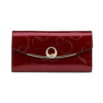 Elegant Long Leather Wallet for Women - DOROCHEY
