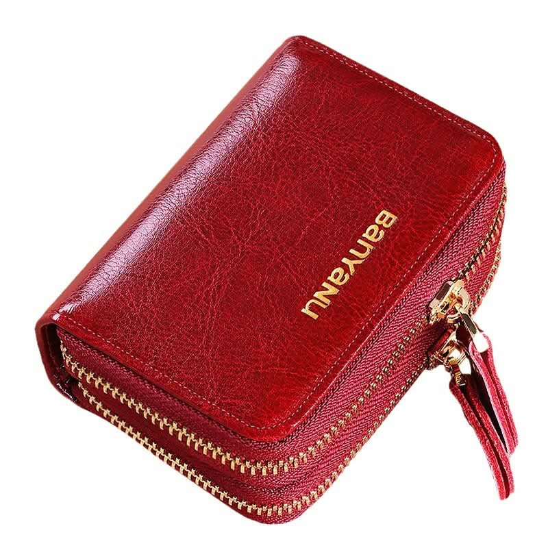 Genuine leather card holder large capacity multi - functional exquisite high - grade card bag key bag - DOROCHEY